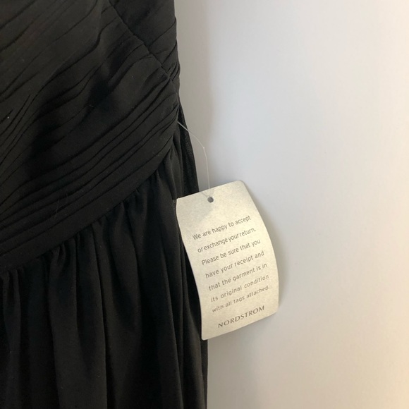 NWT Donna Morgan Black Strapless Chiffon Dress - Picture 6 of 6